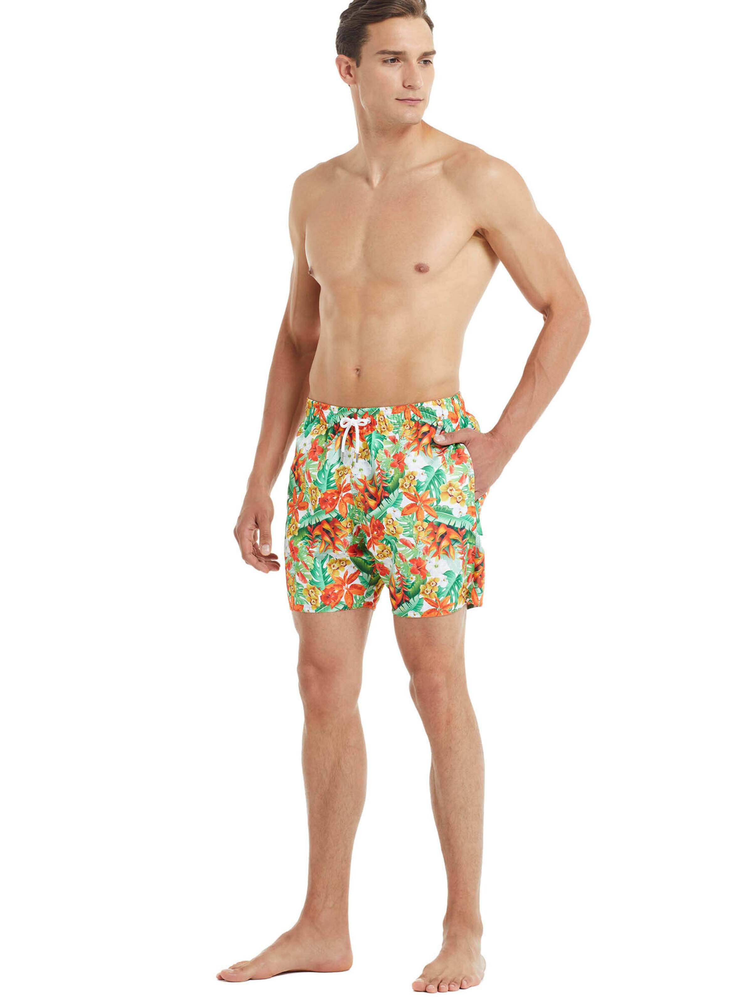 Blackspade Swimming shorts ' Summer Prints ' in Green