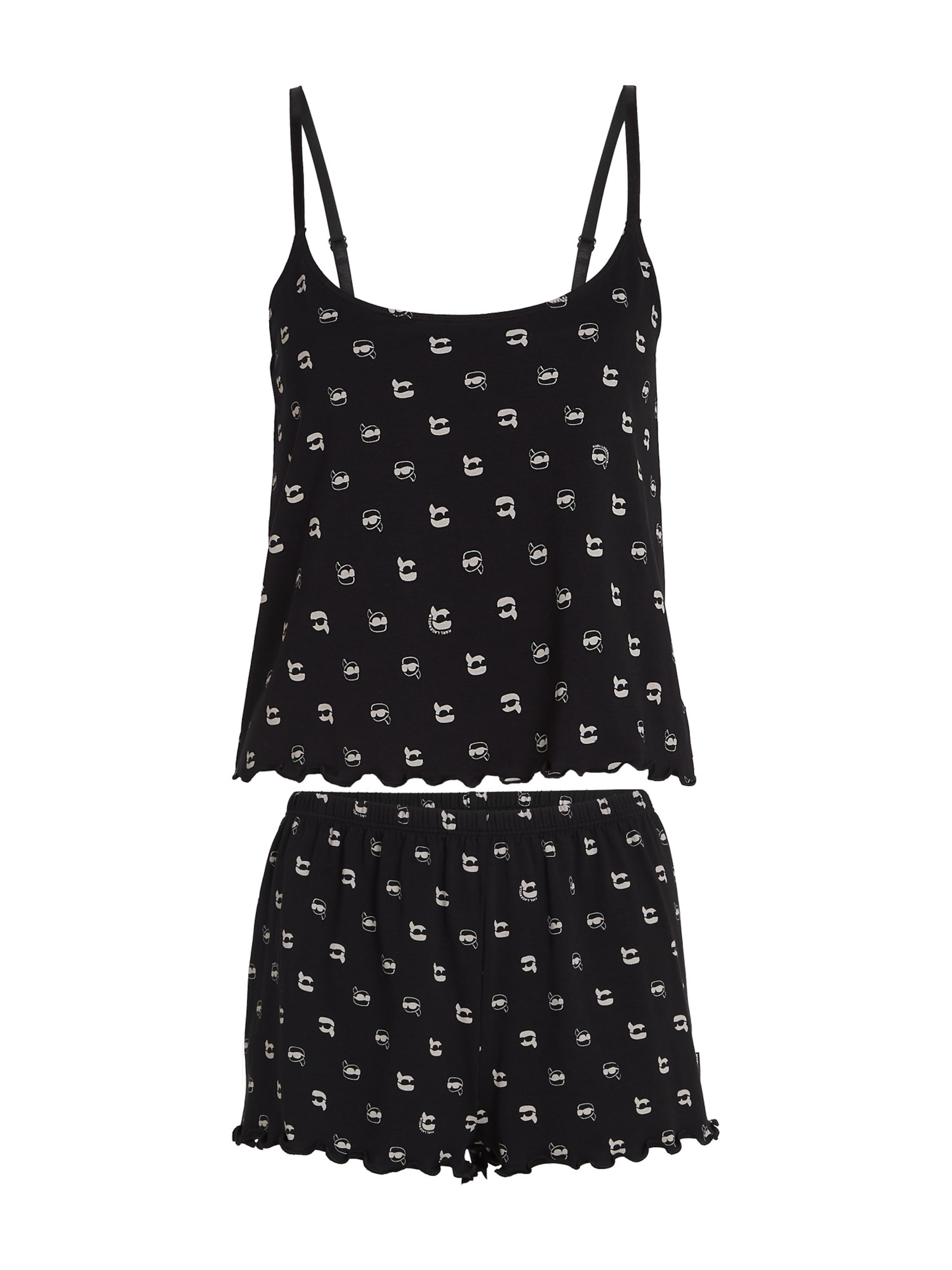 Karl Lagerfeld Shorty i sort / hvid, Produktvisning