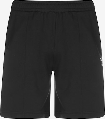 PUMA Loose fit Pants 'Classics Pintuck 8' in Black: front