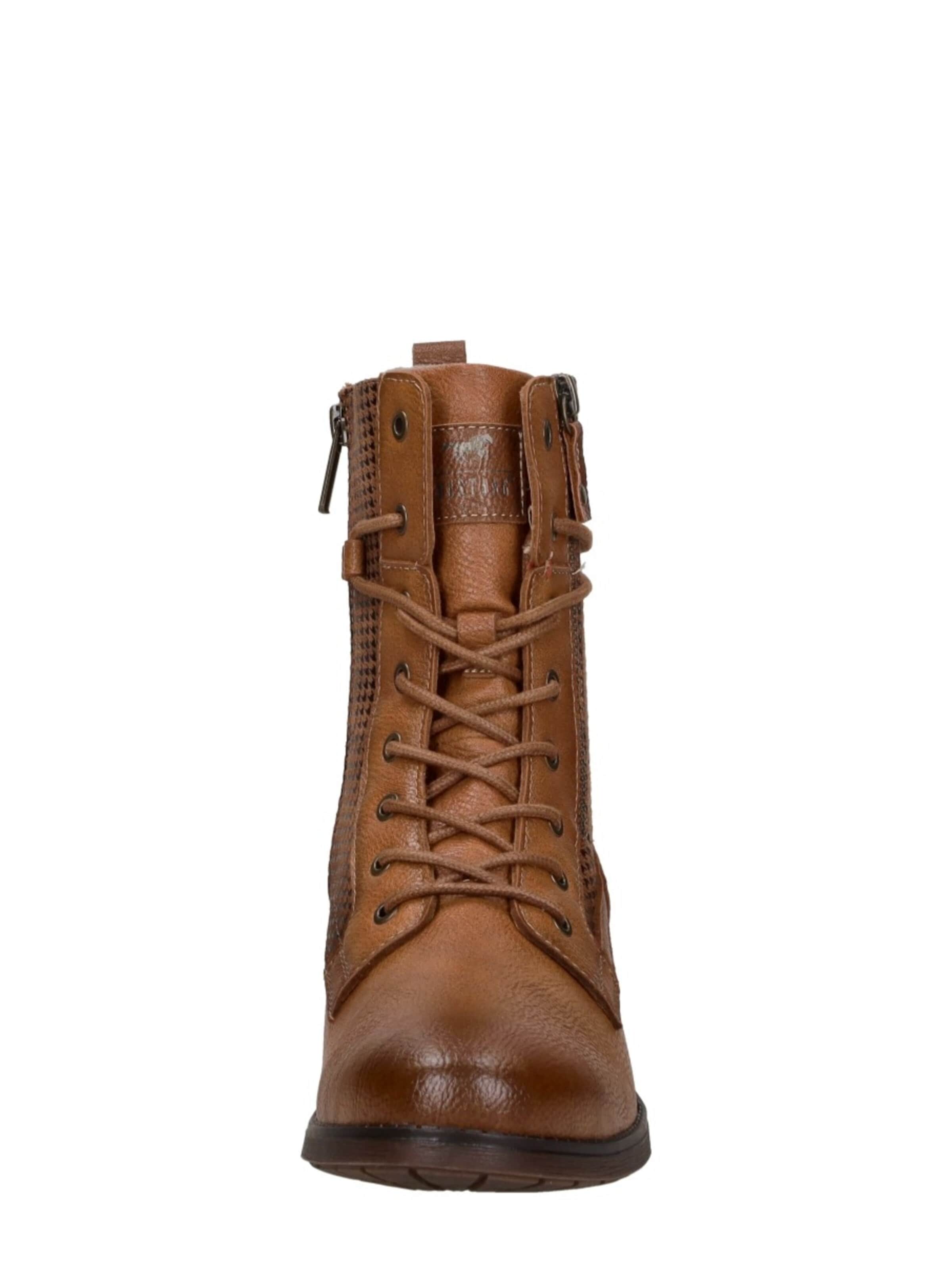 Bottines à lacets 'Veterschoenen Hoog' MUSTANG en marron