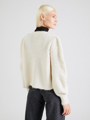 PIECES Knit Cardigan 'PCROW' in Beige