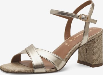 TAMARIS Strap Sandals in Gold: front