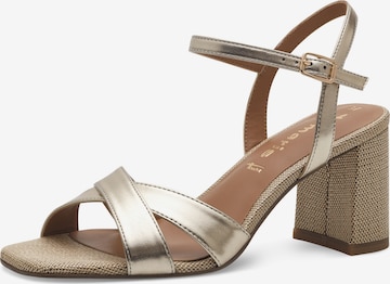 TAMARIS Strap Sandals in Gold: front