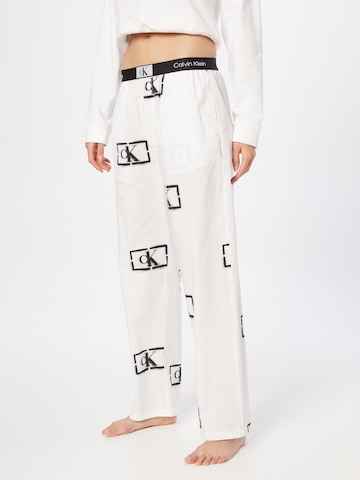 Calvin Klein Underwear Pyjamasbukser i hvid: forside