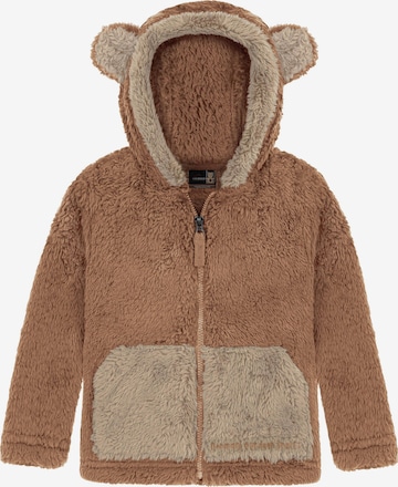 normani Fleecejacke 'Barvas' in Braun: Vorderseite
