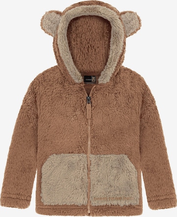 normani Fleece Jacket 'Barvas' in Brown: front