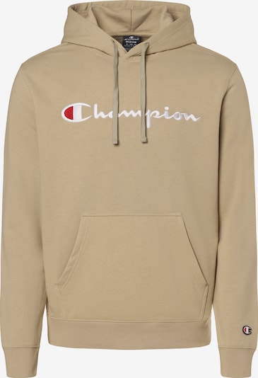 Champion Authentic Athletic Apparel Sweatshirt in sand / rot / weiß, Produktansicht