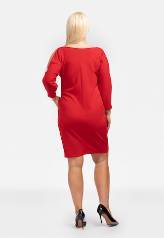 Karko Cocktail Dress in Red