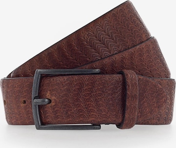 Ceinture 'Matteo' b.belt Handmade in Germany en marron : devant