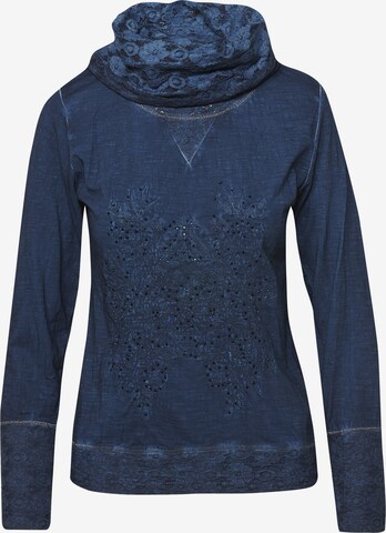 KOROSHI Shirt in Blauw: voorkant