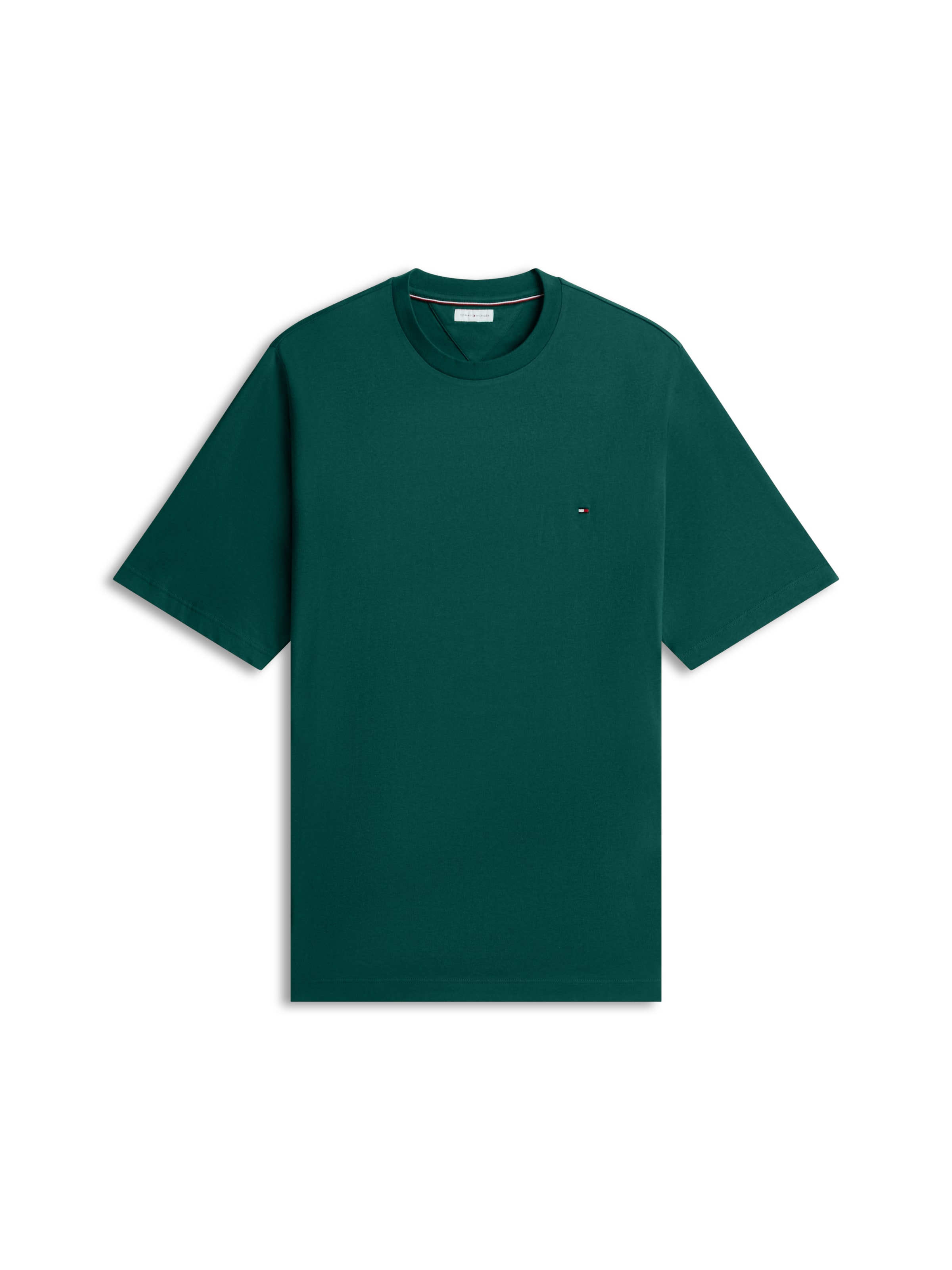 Tricou 'ESSENTIAL' de la TOMMY HILFIGER pe verde: față