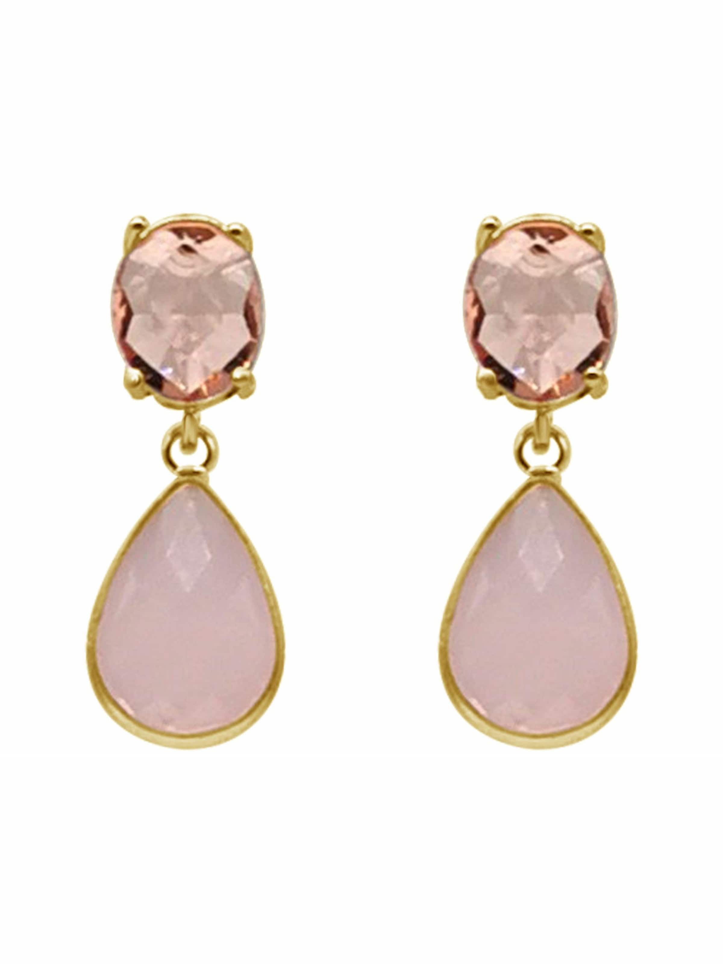 Gemshine Ohrringe in Pink: Vorderseite