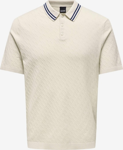 Only & Sons Jersey 'DENNIS' en marino / blanco lana, Vista del producto