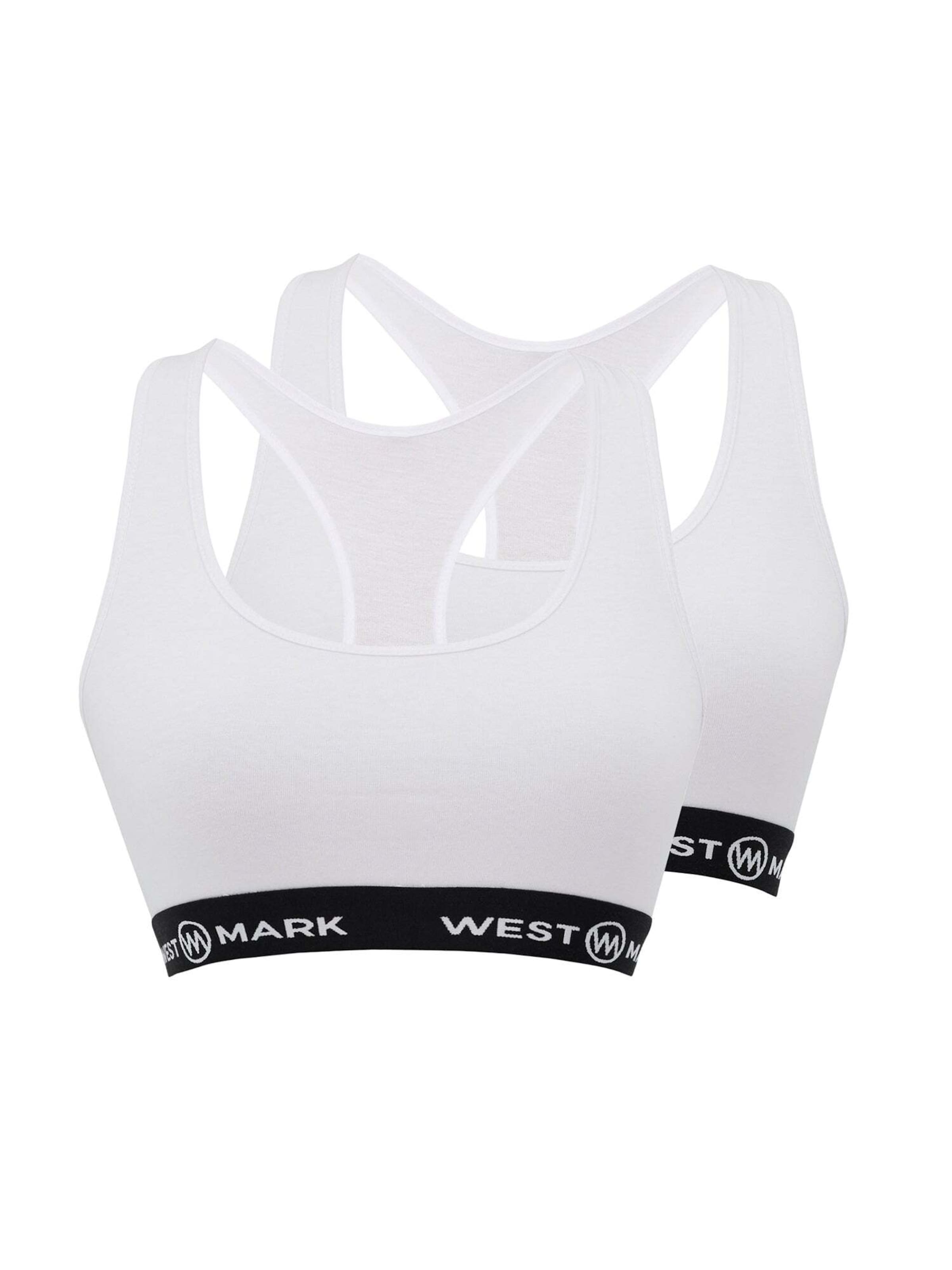 Soutien-gorge de sport WESTMARK LONDON en blanc : devant