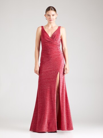 mascara Evening Dress in Purple: front