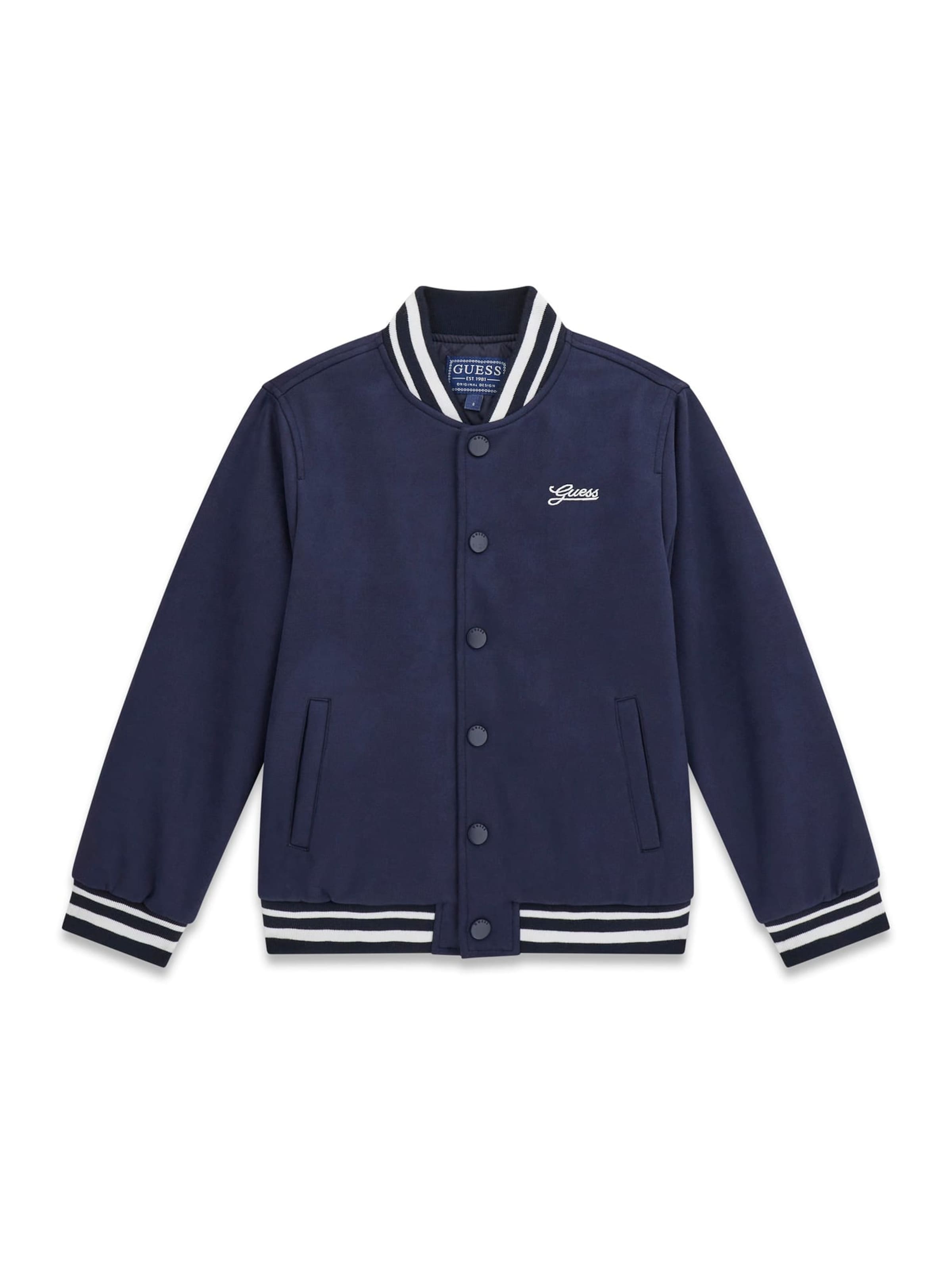 GUESS Between-Season Jacket in Blue / White, Item view