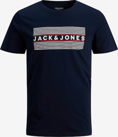 JACK & JONES T-Shirt in navy / rot / weiß, Produktansicht