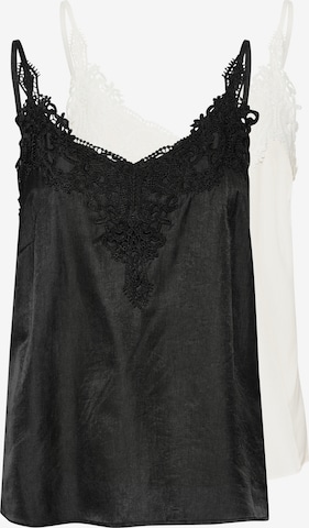 Cream Blouse 'Anna' in Black: front