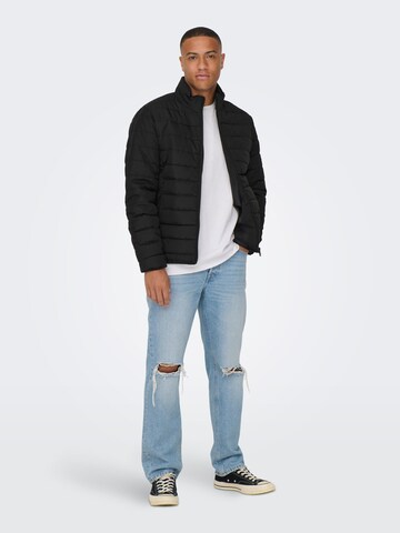 Veste mi-saison 'Bron' Only & Sons en noir