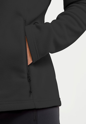 JACK WOLFSKIN Athletic Fleece Jacket in Black