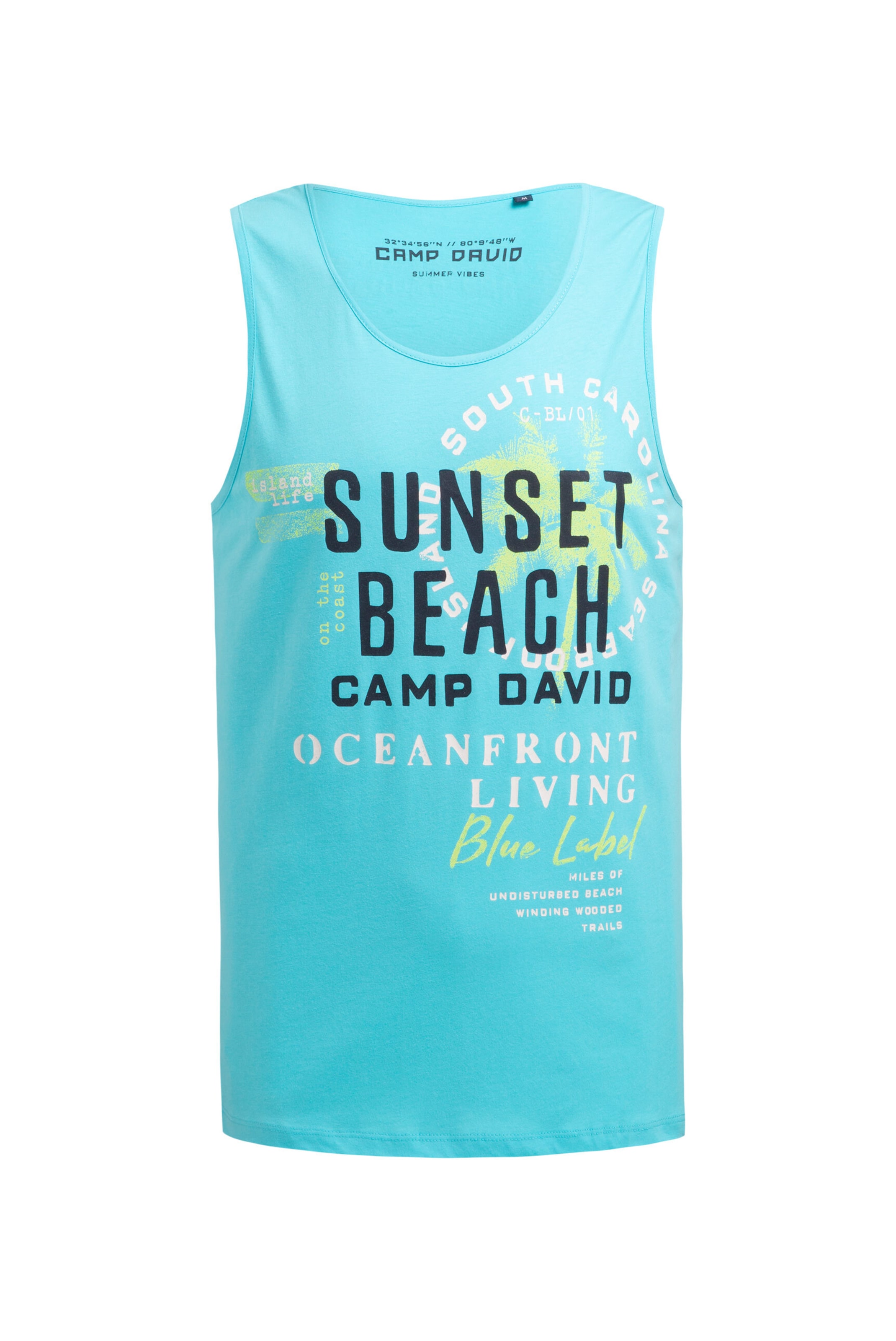 CAMP DAVID Shirt in Blue: front