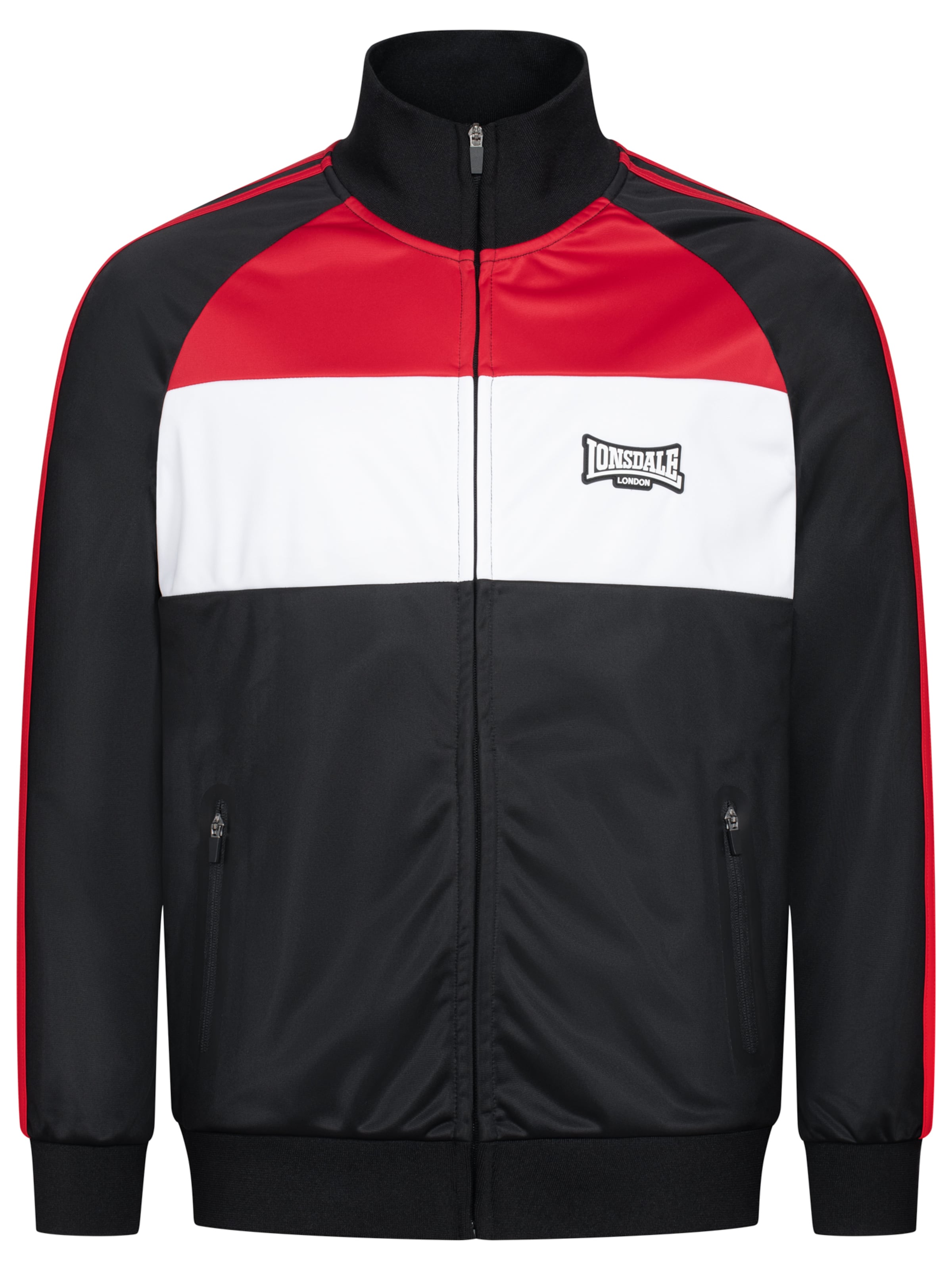 LONSDALE Træningsjakke i sort: forside