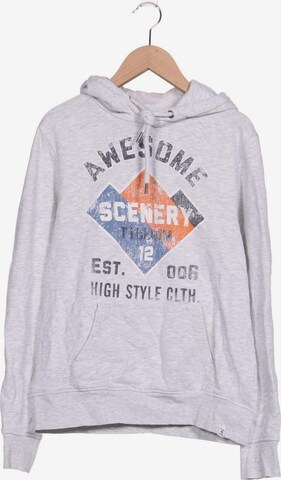 TOM TAILOR DENIM Sweatshirt & Zip-Up Hoodie in S in Grey: front