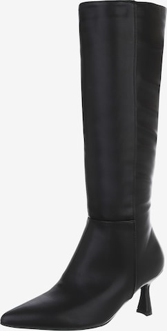 Ital-Design Boots in Black: front