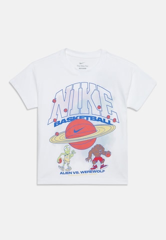 T-Shirt Nike Sportswear en blanc : devant