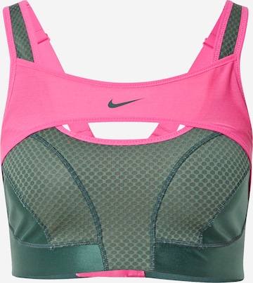 Reggiseno sportivo 'Alpha' di NIKE in verde: frontale