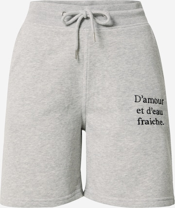 Les Petits Basics Regular Broek in Grijs: voorkant