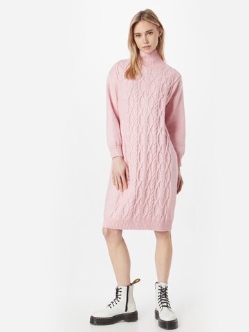 Monki Knitted dress in Pink: front