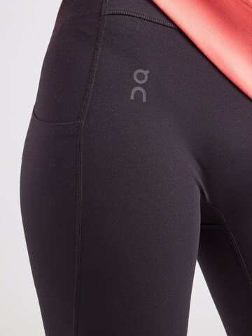 Skinny Pantalon de sport On en noir
