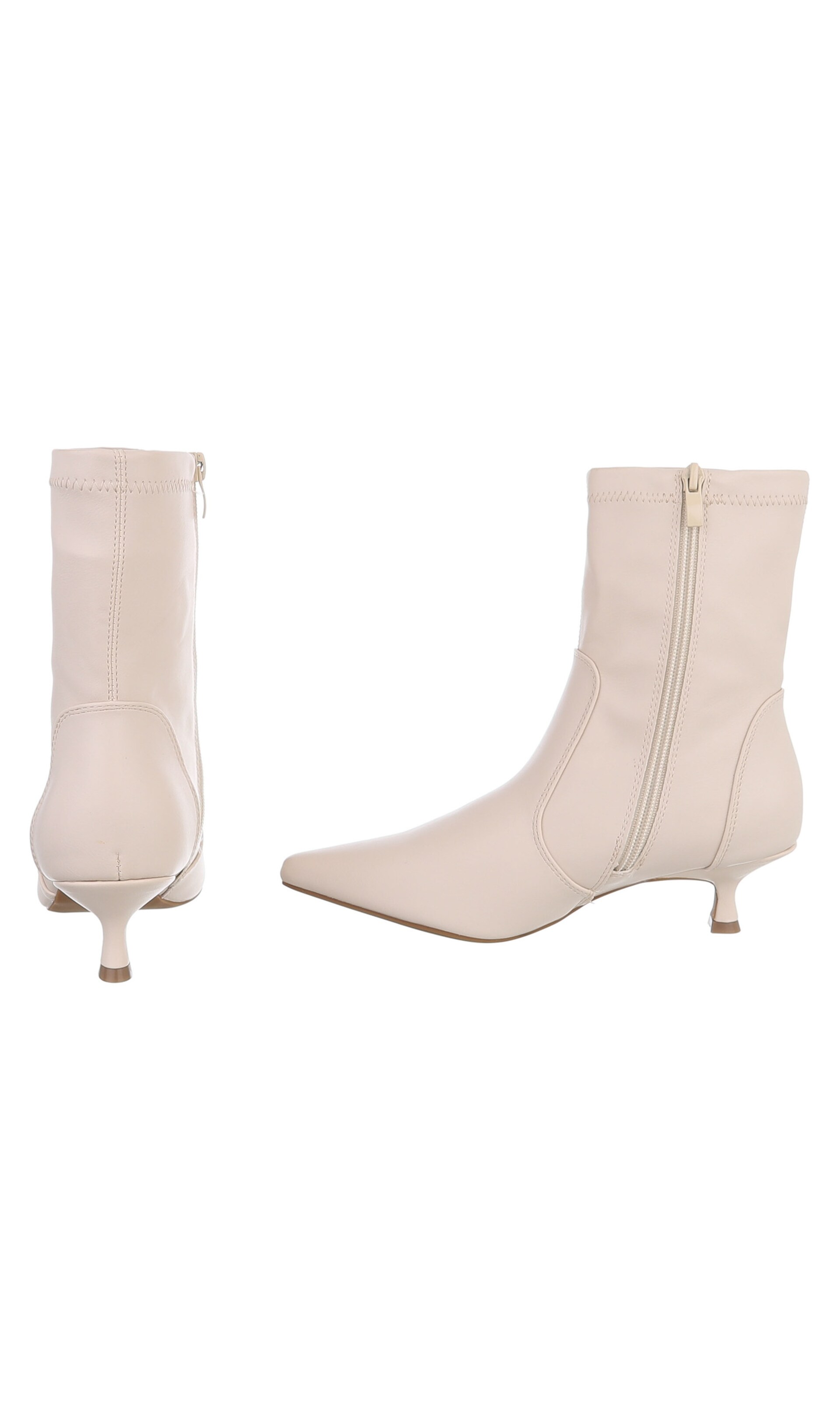 Ital-Design Stiefelette in Beige