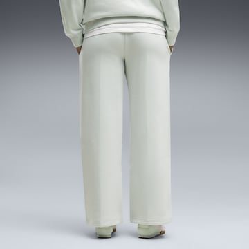 PUMA Wide leg Broek 'Essentials ' in Groen