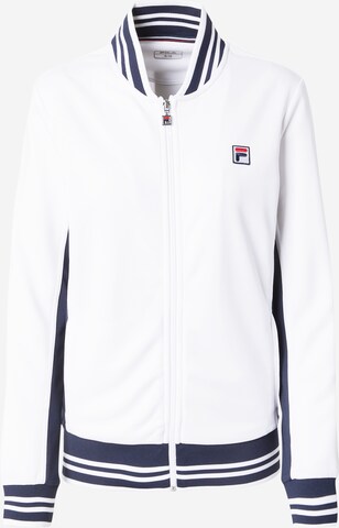 FILA Sports sweat jacket 'Georgia' in White: front