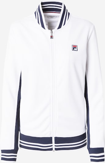 Bluză cu fermoar sport 'Georgia' FILA pe bleumarin / roșu / alb, Vizualizare produs