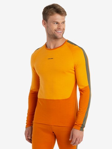ICEBREAKER Tričko – oranžová: přední strana