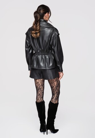 Ombre Jacke in Schwarz