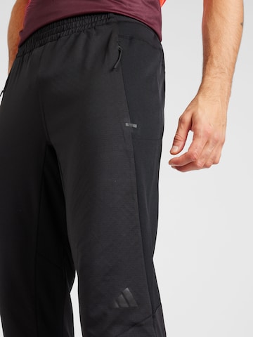 ADIDAS PERFORMANCE Slimfit Sportbroek 'D4T' in Zwart