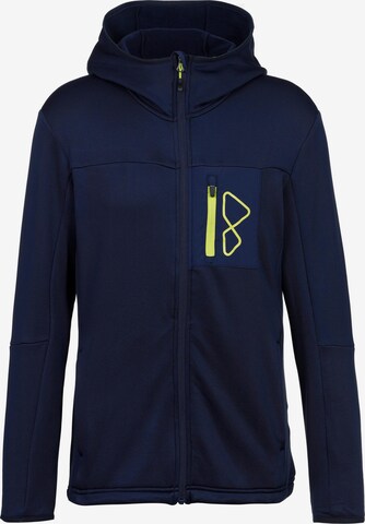 OCK Athletic Fleece Jacket in Blue: front