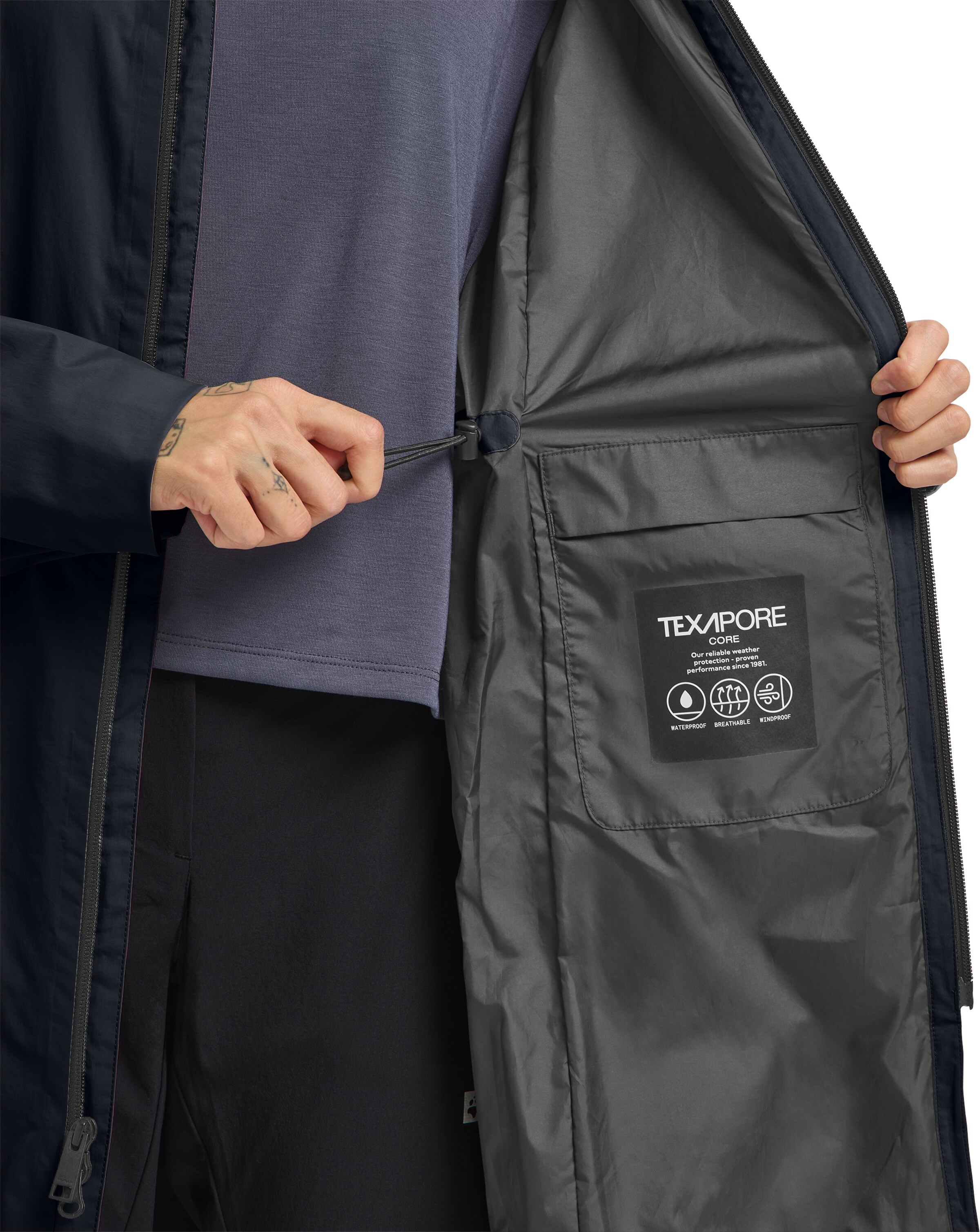 JACK WOLFSKIN Outdoor Coat in Blue