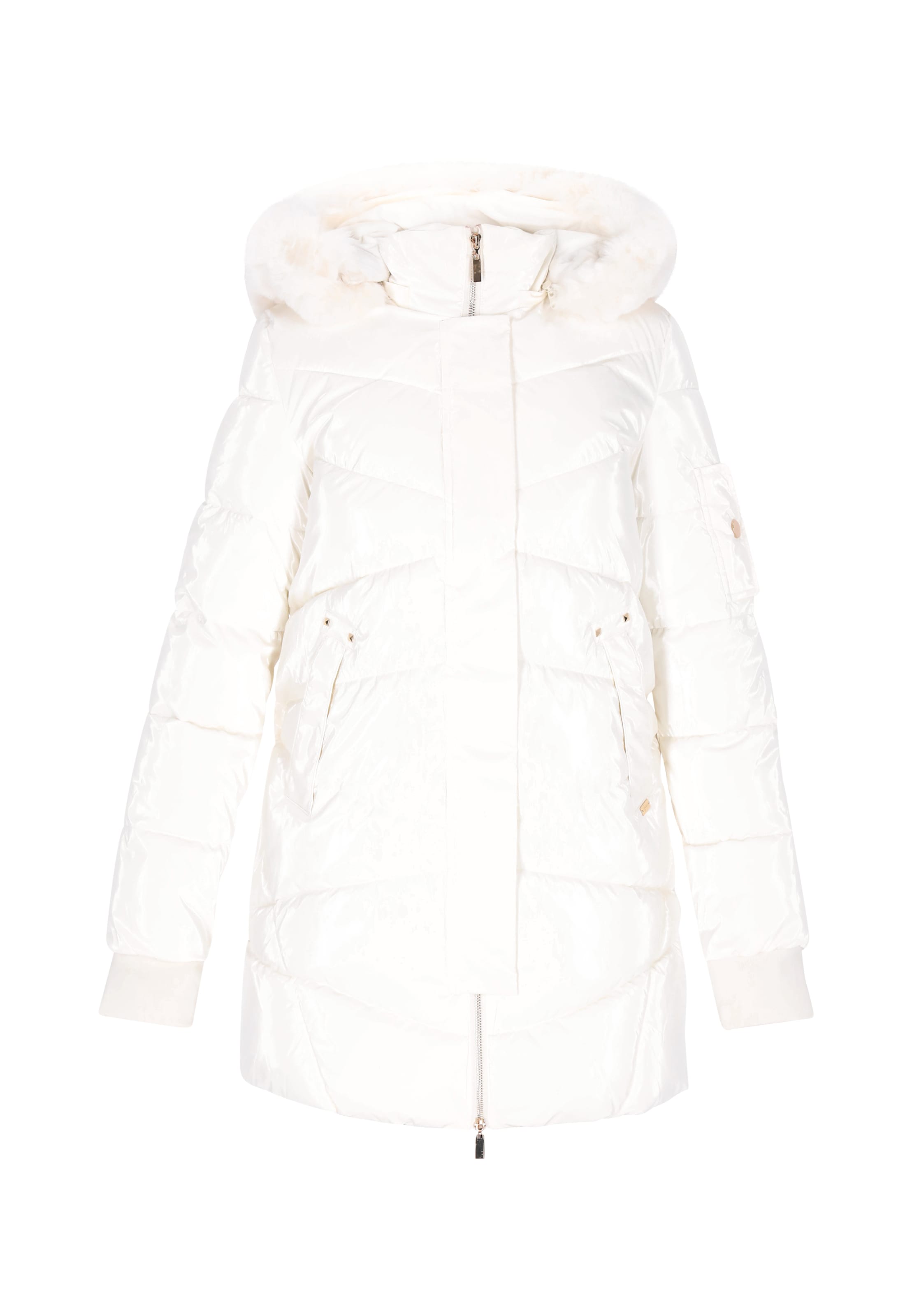 faina - Abrigo de invierno en blanco: frente