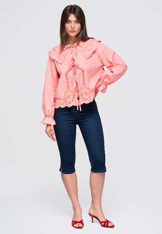 Ombre Blouse in Oranje