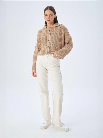 MixRay Knit cardigan in Beige