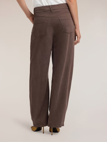 Wide Leg Pantalon MOTIVI en marron