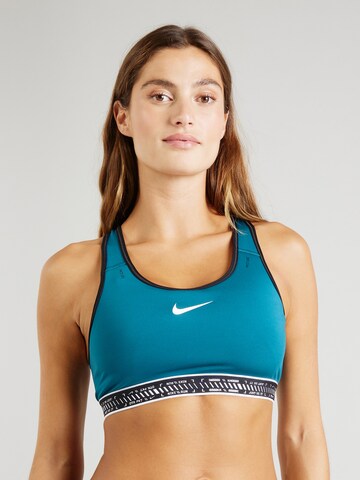 NIKE Bustier Sport-BH in Blau: predná strana