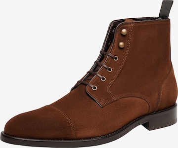 Henry Stevens Lace-Up Boots 'Murray CDB' in Brown: front