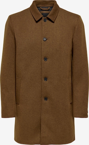 Only & Sons Between-Seasons Coat 'Adam' in Brown: front