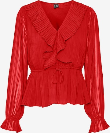 Camicia da donna 'VMDora' di VERO MODA in rosso: frontale